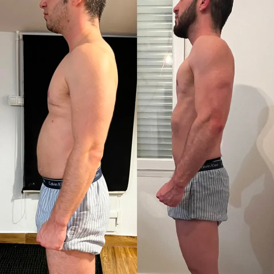 Fotos de antes y después de Dani