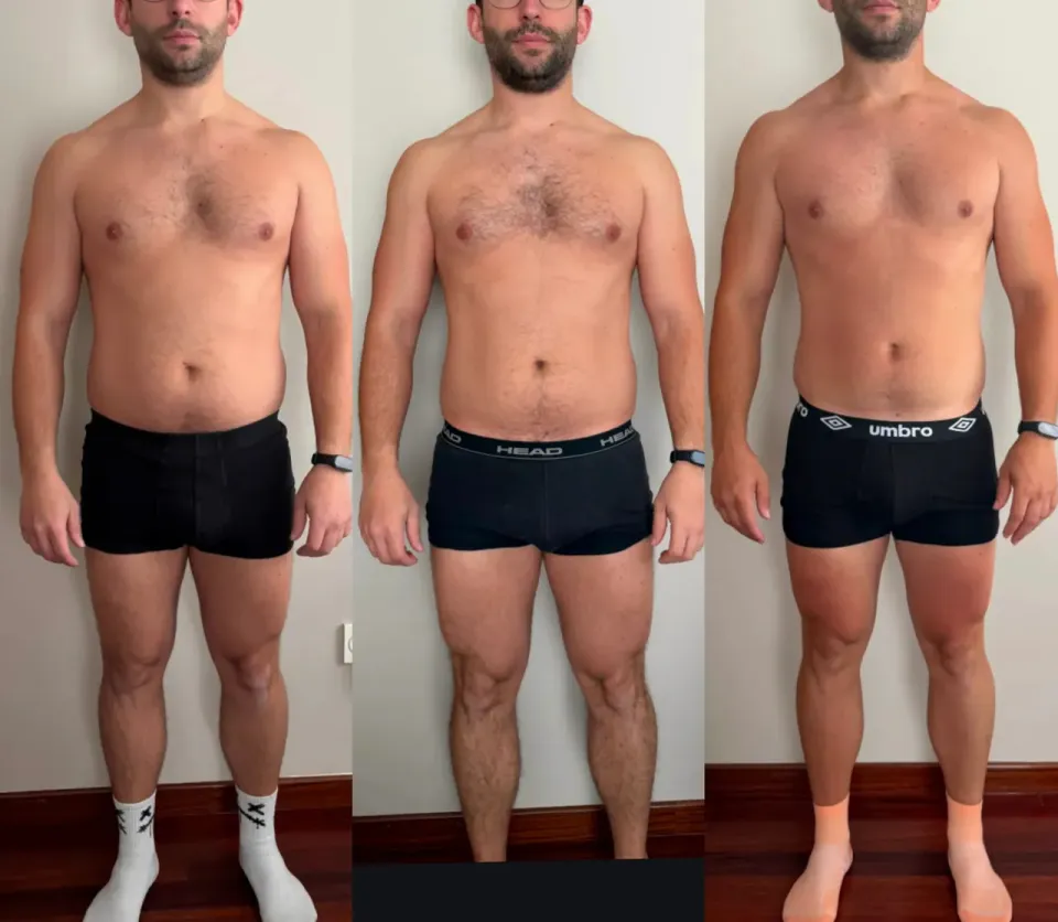 Fotos de antes y después de Jorge